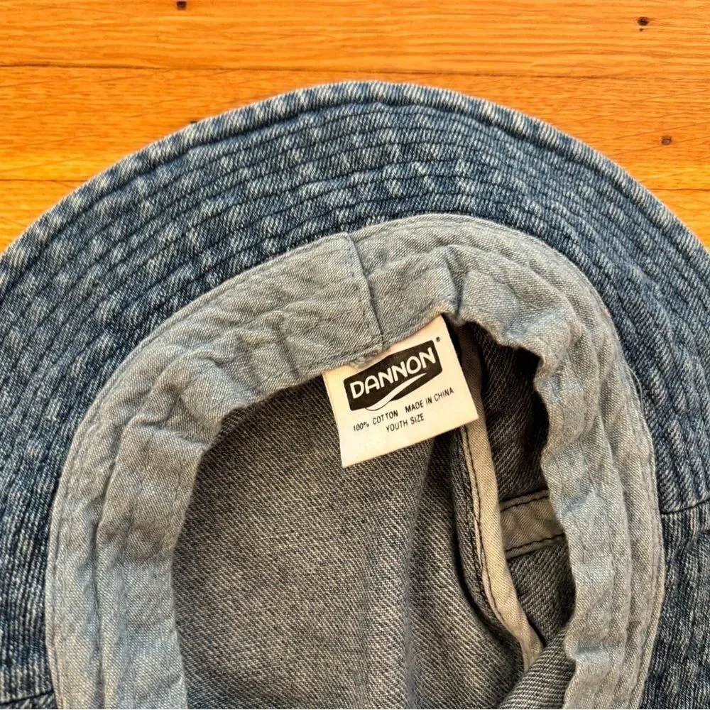 Dannon Yogurt Sprinklins Vintage 90s rare Denim Bucket Hat